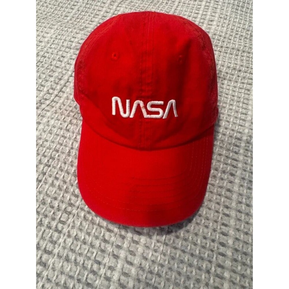 Red NASA Embroidered Logo Hat
